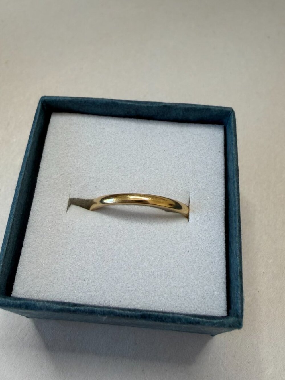 Tiffany & Co Women's 18K Yellow Gold Classic Wedding Band 1.5-2mm Size 6.75